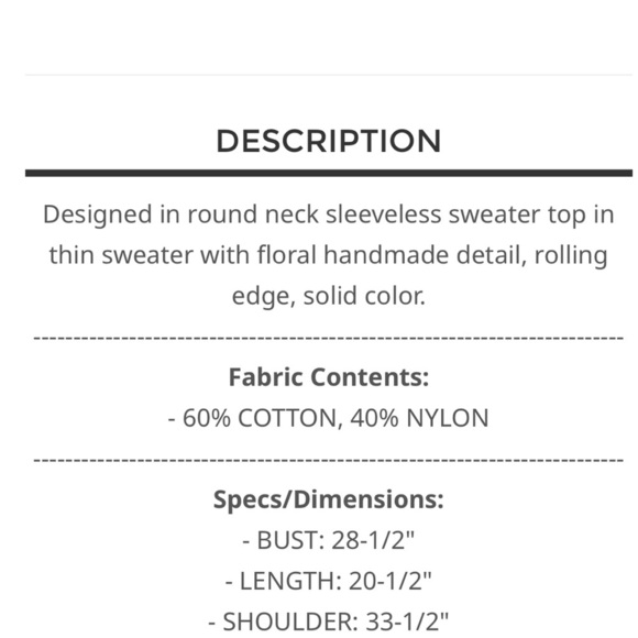 # 215 🧡Coral Open Knit Crochet Top with Floral Design - Picture 5 of 5